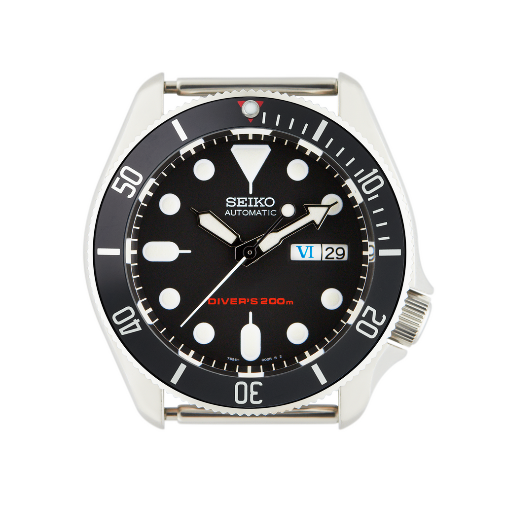 SKX007/SRPD Aluminium Bezel Insert: BB style Black/White