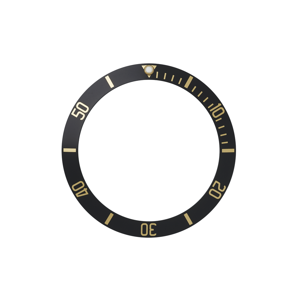 SKX007/SRPD Aluminium Bezel Insert: BB style Black/Gold