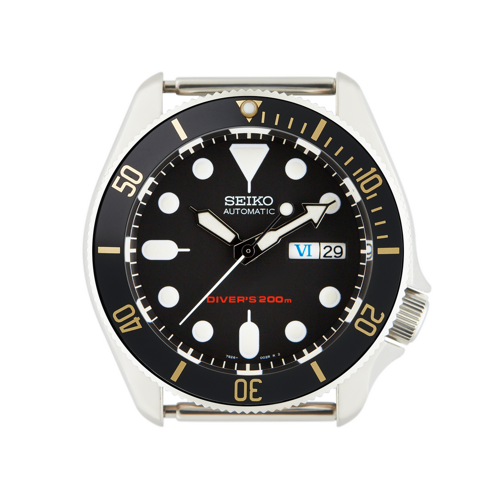 SKX007/SRPD Aluminium Bezel Insert: BB style Black/Gold