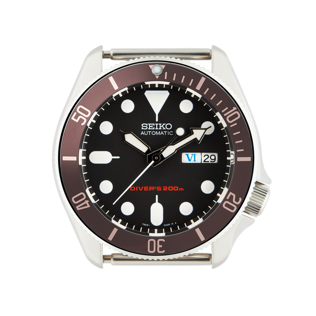 SKX007/SRPD Aluminium Bezel Insert: BB style Brown