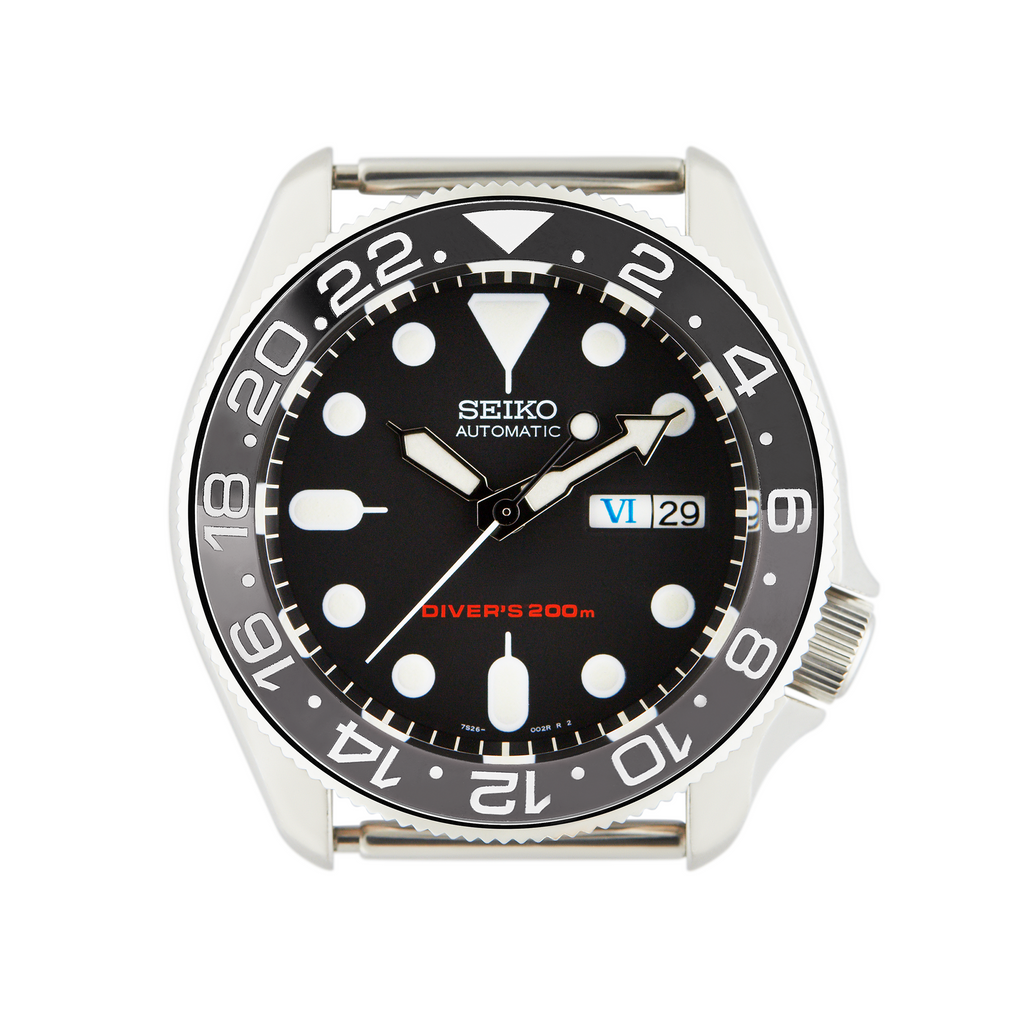 SKX007/SRPD Ceramic Bezel Insert: GMT Style Bruce Wayne