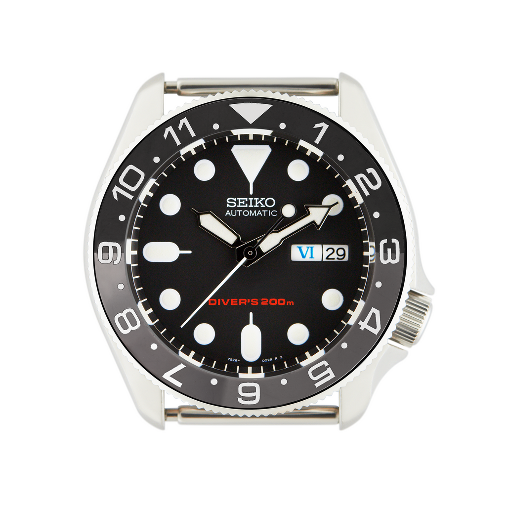 SKX007/SRPD Ceramic Bezel Insert: DT Style Bruce Wayne