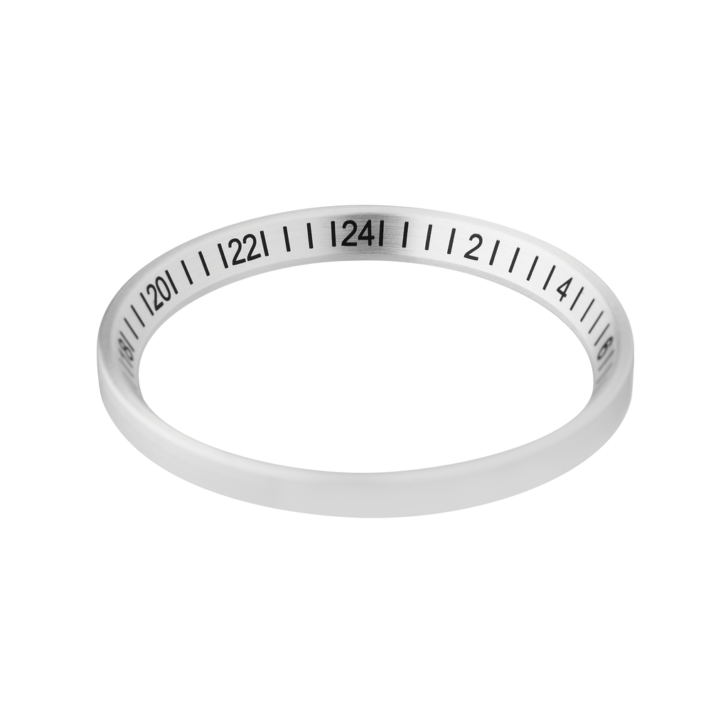 SSK Chapter Ring: GMT Silver with Black Markers