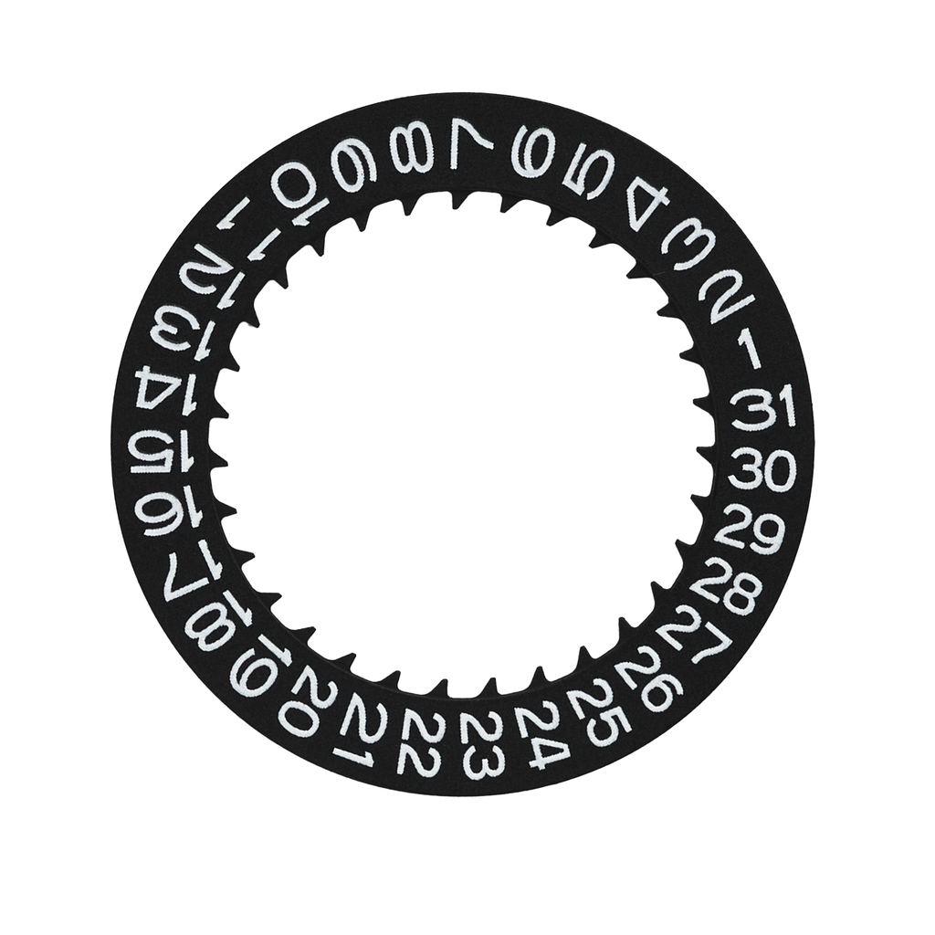 NH35/36A Lumed Date Wheel Disc: Black