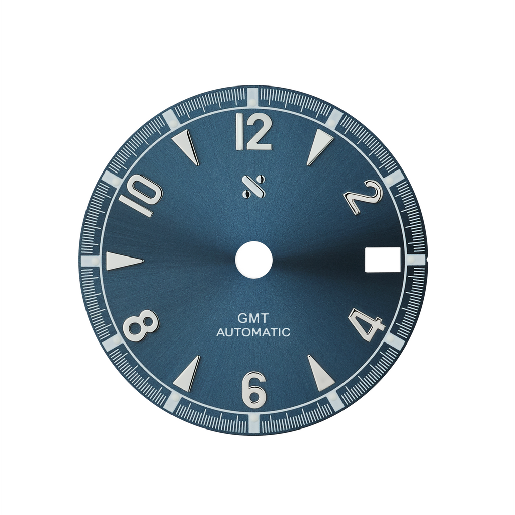 Watch Dial: GMT Alpine Blue