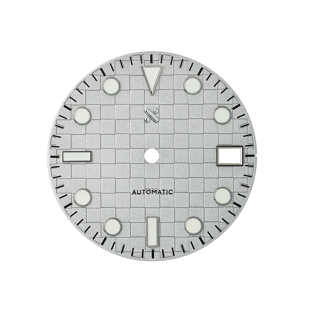 Watch Dial: Checkerboard Cool Grey