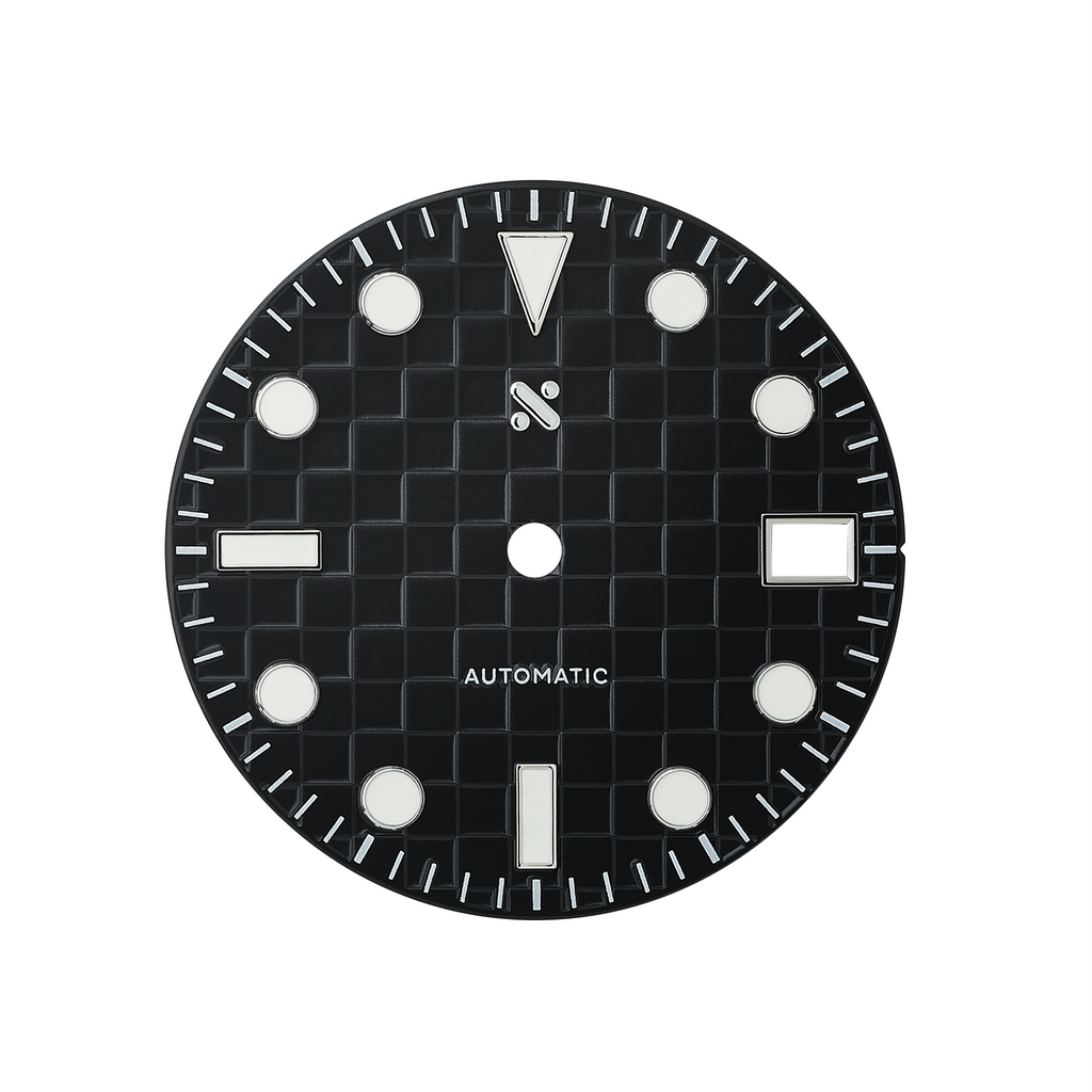 Watch Dial: Checkerboard Cool Black