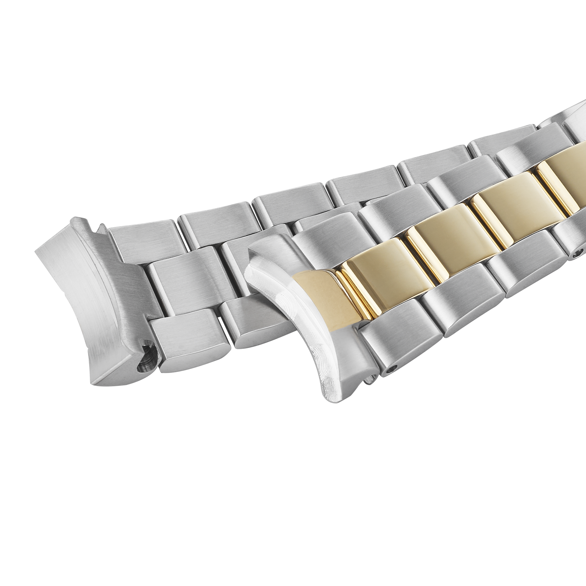 Yellow gold plated stainless steel Mechanicco Colorama bracelet